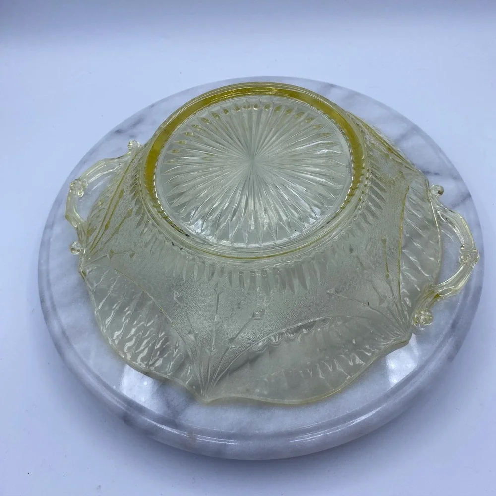 Yellow Federal/Depression Glass 9.5